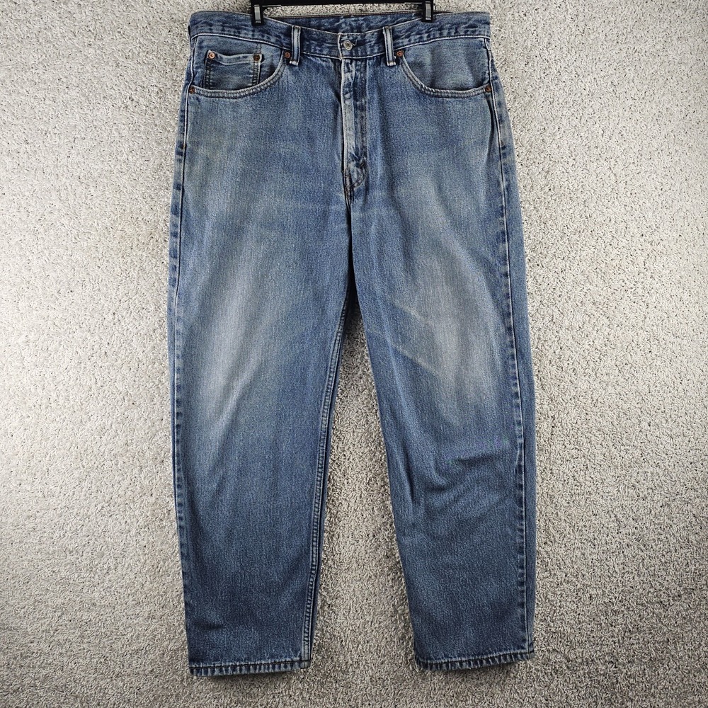 Levi's 550 Men's Jeans 38x30 Blue Relaxed Relaxed Fit Medium Wash Denim Baggy